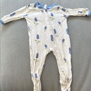 hydrangea print bamboo kyte pajamas